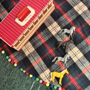 Melissa & Doug, Take-Along, Show Horse, Stable, Play Set, Wooden Stable Box, Toy